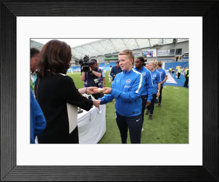 Framed Print : Brighton and Hove Albion Women's Team Celebrate Pre-season Trophy Victory over SS Lazio (July 2016) Framed Print : Brighton and Hove Albion Women's Team Celebrate Pre-season Trophy Victory over SS Lazio (July 2016)