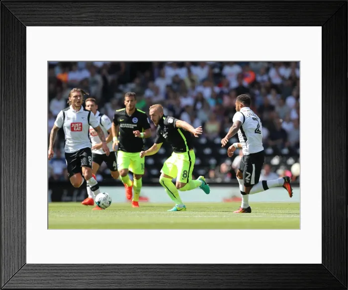 Framed Print : Derby County vs. Brighton and Hove Albion: EFL Sky Bet Championship Clash at iPro Stadium (06AUG16) - Intense Match Action Framed Print : Derby County vs. Brighton and Hove Albion: EFL Sky Bet Championship Clash at iPro Stadium (06AUG16) - Intense Match Action