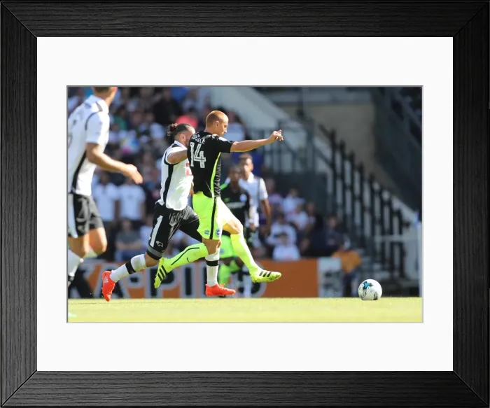 Framed Print : Derby County vs. Brighton and Hove Albion: EFL Sky Bet Championship Clash at iPro Stadium (06AUG16) - Intense Match Action Framed Print : Derby County vs. Brighton and Hove Albion: EFL Sky Bet Championship Clash at iPro Stadium (06AUG16) - Intense Match Action