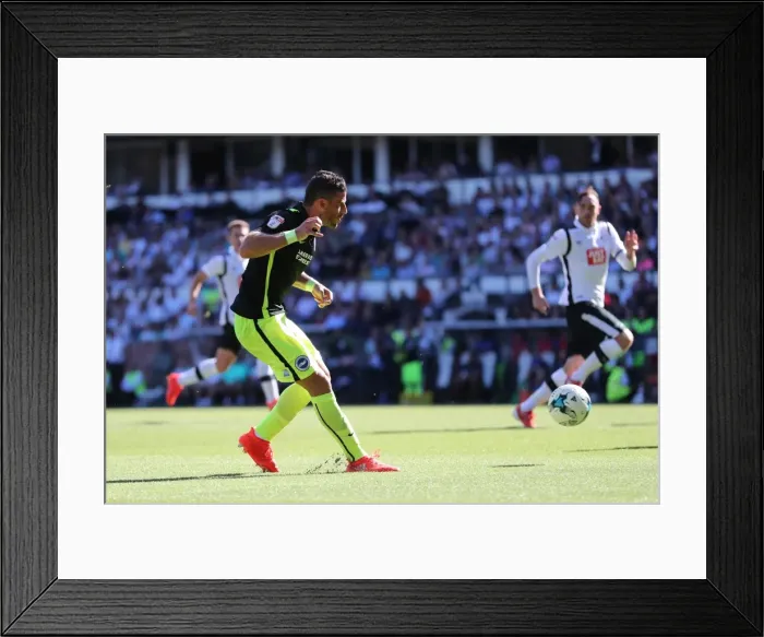 Framed Print : Derby County vs. Brighton and Hove Albion: EFL Sky Bet Championship Clash at iPro Stadium (06AUG16) - Intense Match Action Framed Print : Derby County vs. Brighton and Hove Albion: EFL Sky Bet Championship Clash at iPro Stadium (06AUG16) - Intense Match Action