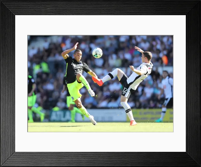Framed Print : Derby County vs. Brighton and Hove Albion: EFL Sky Bet Championship Clash at iPro Stadium (06AUG16) - Intense Match Action Framed Print : Derby County vs. Brighton and Hove Albion: EFL Sky Bet Championship Clash at iPro Stadium (06AUG16) - Intense Match Action