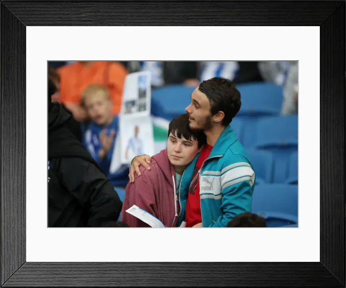 Framed Print : Brighton and Hove Albion vs Colchester United: EFL Cup Clash at American Express Community Stadium (09.08.16) Framed Print : Brighton and Hove Albion vs Colchester United: EFL Cup Clash at American Express Community Stadium (09.08.16)