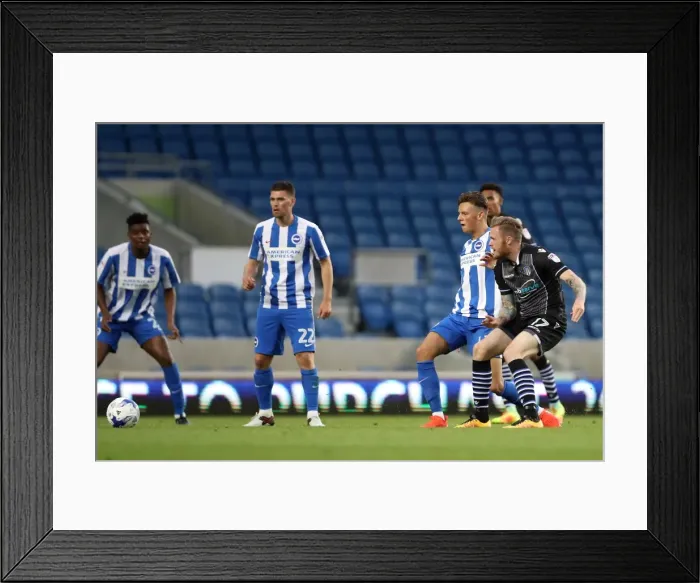 Framed Print : Brighton and Hove Albion vs Colchester United: EFL Cup Battle at American Express Community Stadium (09.08.16) Framed Print : Brighton and Hove Albion vs Colchester United: EFL Cup Battle at American Express Community Stadium (09.08.16)