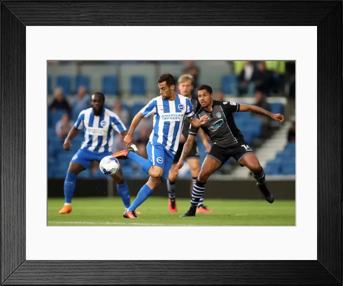 Framed Print : Brighton and Hove Albion vs Colchester United: EFL Cup Showdown at American Express Community Stadium (09.08.16) Framed Print : Brighton and Hove Albion vs Colchester United: EFL Cup Showdown at American Express Community Stadium (09.08.16)