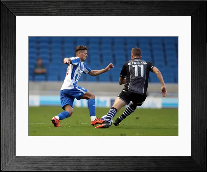 Framed Print : Brighton & Hove Albion vs Colchester United: EFL Cup Battle at American Express Community Stadium (09.08.16) Framed Print : Brighton & Hove Albion vs Colchester United: EFL Cup Battle at American Express Community Stadium (09.08.16)