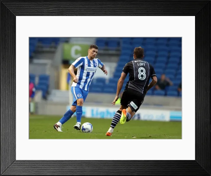 Framed Print : Brighton and Hove Albion vs Colchester United: EFL Cup Battle at American Express Community Stadium (09.08.2016) Framed Print : Brighton and Hove Albion vs Colchester United: EFL Cup Battle at American Express Community Stadium (09.08.2016)