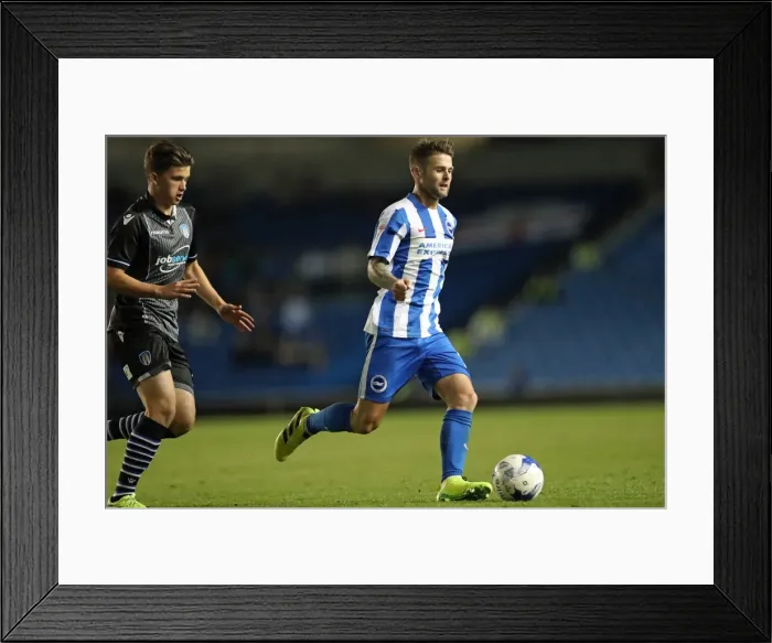 Framed Print : Brighton and Hove Albion vs Colchester United: EFL Cup Showdown at American Express Community Stadium (09.08.16) Framed Print : Brighton and Hove Albion vs Colchester United: EFL Cup Showdown at American Express Community Stadium (09.08.16)