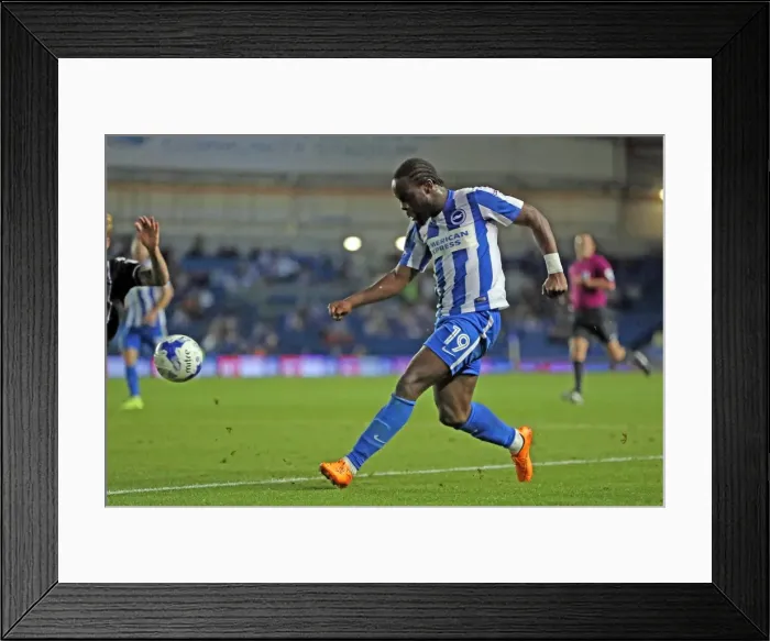 Framed Print : Brighton and Hove Albion vs Colchester United: EFL Cup Showdown at American Express Community Stadium (09.08.16) Framed Print : Brighton and Hove Albion vs Colchester United: EFL Cup Showdown at American Express Community Stadium (09.08.16)