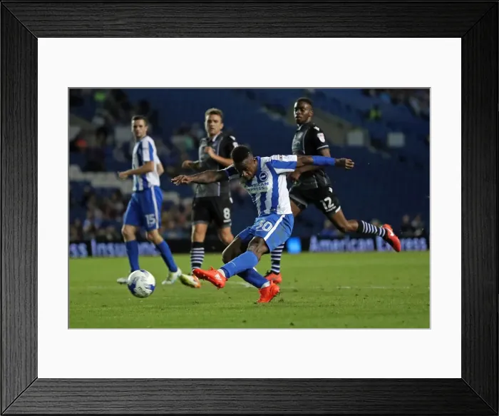 Framed Print : Brighton and Hove Albion vs Colchester United: EFL Cup Clash at American Express Community Stadium (09.08.16) Framed Print : Brighton and Hove Albion vs Colchester United: EFL Cup Clash at American Express Community Stadium (09.08.16)