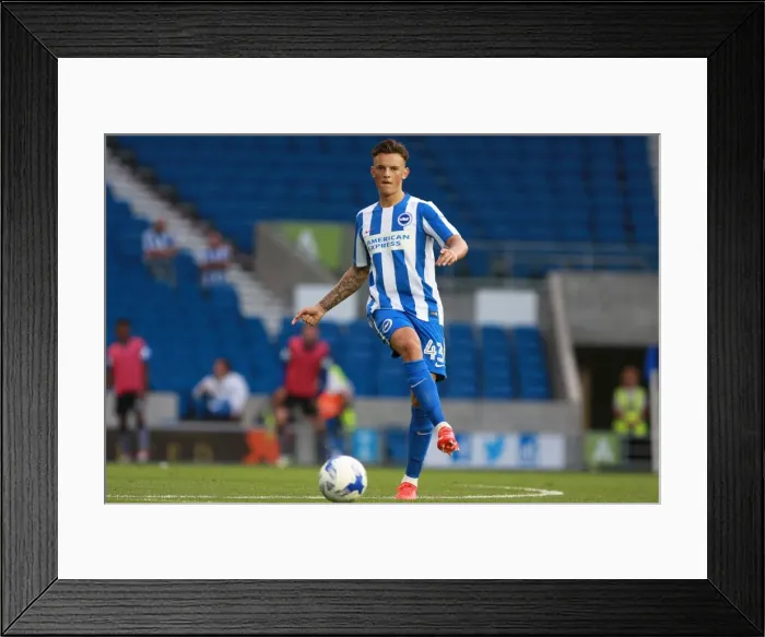 Framed Print : Brighton & Hove Albion's Ben White in Action during EFL Cup Clash against Colchester United (August 2016) Framed Print : Brighton & Hove Albion's Ben White in Action during EFL Cup Clash against Colchester United (August 2016)