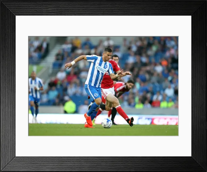 Framed Print : Tomer Hemed Scores: Brighton & Hove Albion vs. Nottingham Forest in EFL Sky Bet Championship (12Aug16) Framed Print : Tomer Hemed Scores: Brighton & Hove Albion vs. Nottingham Forest in EFL Sky Bet Championship (12Aug16)