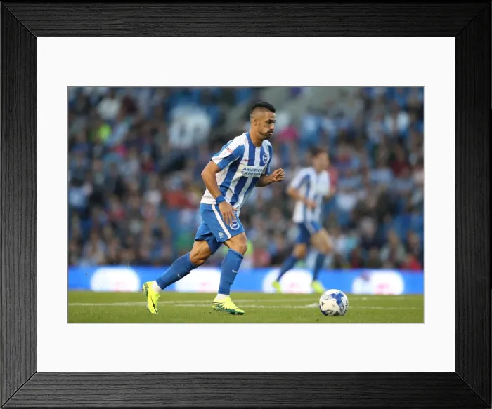 Framed Print : Brighton & Hove Albion vs. Nottingham Forest: Beram Kayal's Action-Packed Midfield Battle, EFL Sky Bet Championship (August 12, 2016)