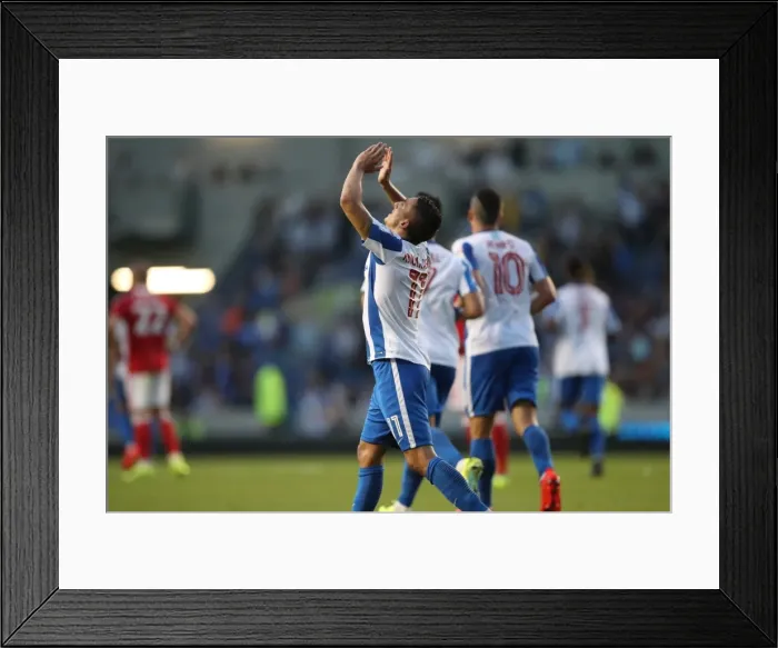 Framed Print : Anthony Knockaert Scores the Opener: Brighton & Hove Albion vs. Nottingham Forest, EFL Sky Bet Championship (12AUG16) Framed Print : Anthony Knockaert Scores the Opener: Brighton & Hove Albion vs. Nottingham Forest, EFL Sky Bet Championship (12AUG16)
