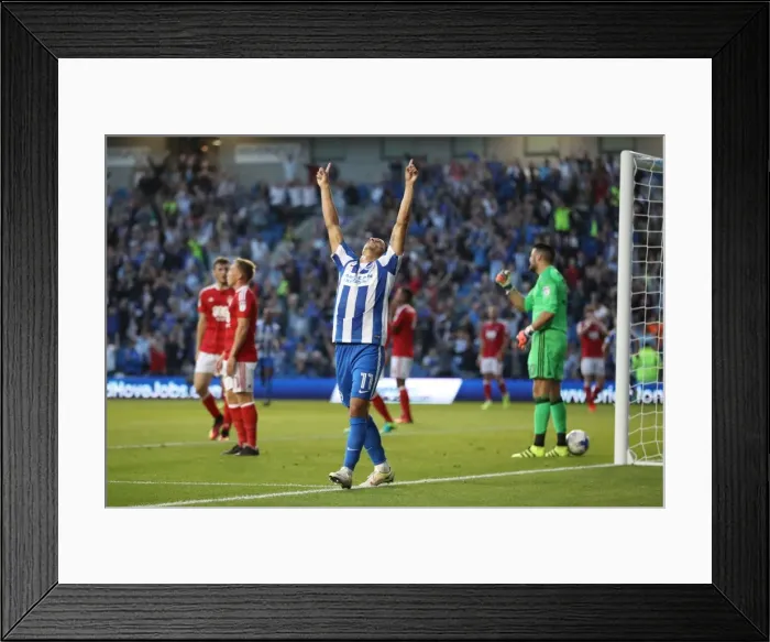 Framed Print : Anthony Knockaert Scores the Opener: Brighton & Hove Albion's Victory over Nottingham Forest in the EFL Sky Bet Championship (12th August 2016) Framed Print : Anthony Knockaert Scores the Opener: Brighton & Hove Albion's Victory over Nottingham Forest in the EFL Sky Bet Championship (12th August 2016)