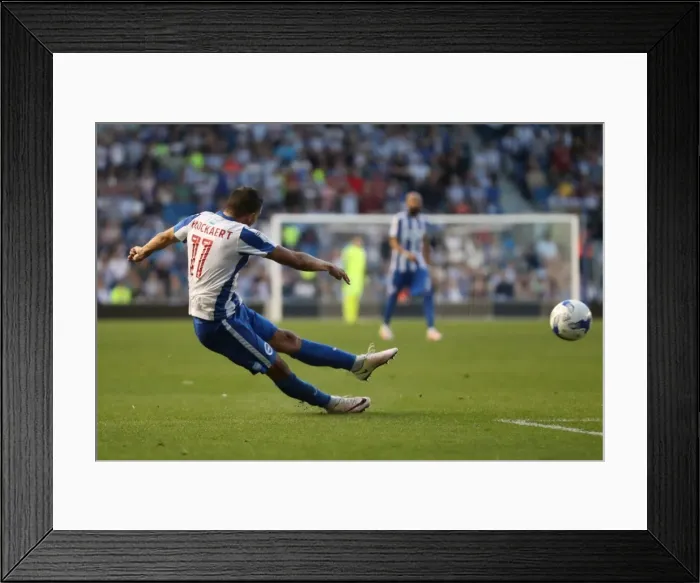 Framed Print : Anthony Knockaert Shoots for Brighton & Hove Albion against Nottingham Forest, EFL Sky Bet Championship 2016 Framed Print : Anthony Knockaert Shoots for Brighton & Hove Albion against Nottingham Forest, EFL Sky Bet Championship 2016
