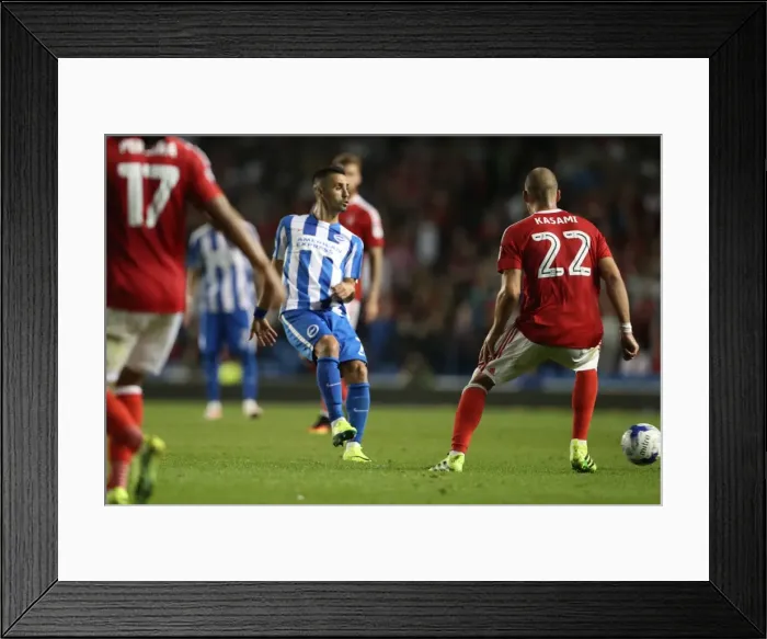 Framed Print : Brighton & Hove Albion's Beram Kayal in Action Against Nottingham Forest, EFL Sky Bet Championship 2016 Framed Print : Brighton & Hove Albion's Beram Kayal in Action Against Nottingham Forest, EFL Sky Bet Championship 2016