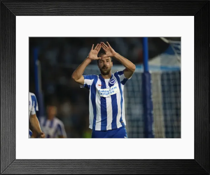 Framed Print : Glenn Murray Scores the Second Goal: Brighton & Hove Albion Leads Nottingham Forest 2-0 in EFL Sky Bet Championship (12AUG16) Framed Print : Glenn Murray Scores the Second Goal: Brighton & Hove Albion Leads Nottingham Forest 2-0 in EFL Sky Bet Championship (12AUG16)