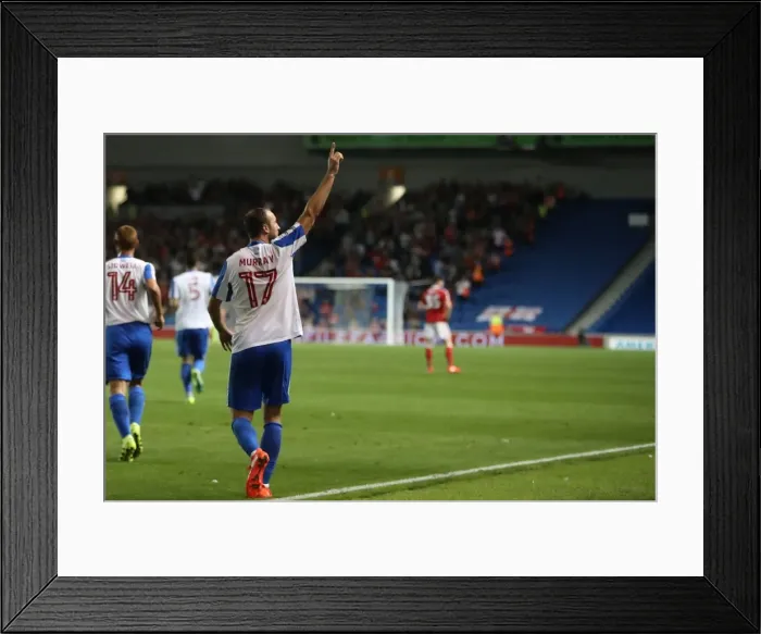 Framed Print : Glenn Murray's Goal Celebration: Brighton & Hove Albion vs. Nottingham Forest, EFL Sky Bet Championship (12th August 2016) Framed Print : Glenn Murray's Goal Celebration: Brighton & Hove Albion vs. Nottingham Forest, EFL Sky Bet Championship (12th August 2016)