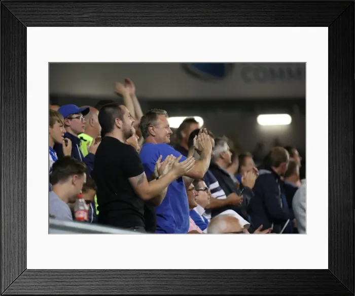Framed Print : Passionate Fans at the American Express Community Stadium: Brighton and Hove Albion vs. Nottingham Forest (12th August 2016) Framed Print : Passionate Fans at the American Express Community Stadium: Brighton and Hove Albion vs. Nottingham Forest (12th August 2016)