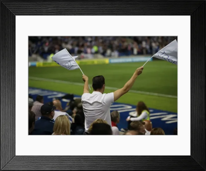 Framed Print : Unified Fans: Brighton and Hove Albion vs. Nottingham Forest at the American Express Community Stadium (12th August 2016) Framed Print : Unified Fans: Brighton and Hove Albion vs. Nottingham Forest at the American Express Community Stadium (12th August 2016)