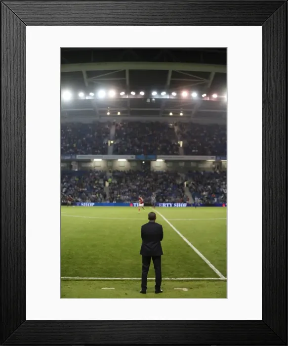 Framed Print : Chris Hughton Watches as Brighton and Hove Albion Take on Nottingham Forest in EFL Sky Bet Championship (12AUG16) Framed Print : Chris Hughton Watches as Brighton and Hove Albion Take on Nottingham Forest in EFL Sky Bet Championship (12AUG16)