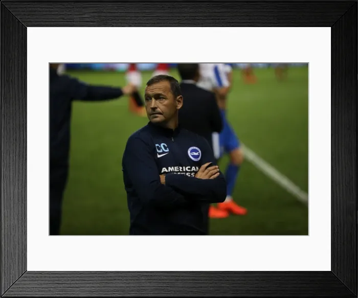 Framed Print : Colin Calderwood: Brighton & Hove Albion Assistant Manager Prepares for EFL Championship Clash Against Nottingham Forest (12th August 2016) Framed Print : Colin Calderwood: Brighton & Hove Albion Assistant Manager Prepares for EFL Championship Clash Against Nottingham Forest (12th August 2016)