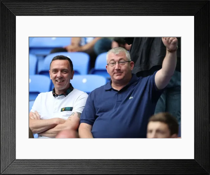 Framed Print : Brighton and Hove Albion Fans in Action at Reading Championship Match, 2016 Framed Print : Brighton and Hove Albion Fans in Action at Reading Championship Match, 2016