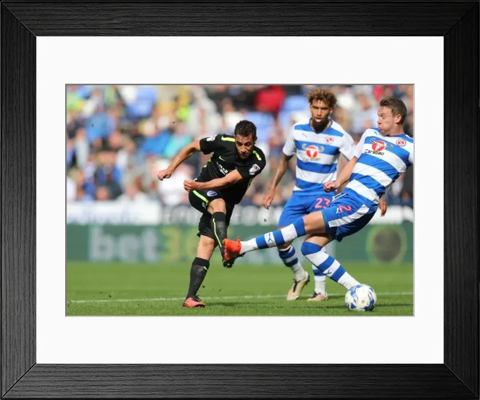 Framed Print : Brighton and Hove Albion vs. Reading: Sky Bet Championship Showdown at Madejski Stadium (2016-08-20) Framed Print : Brighton and Hove Albion vs. Reading: Sky Bet Championship Showdown at Madejski Stadium (2016-08-20)