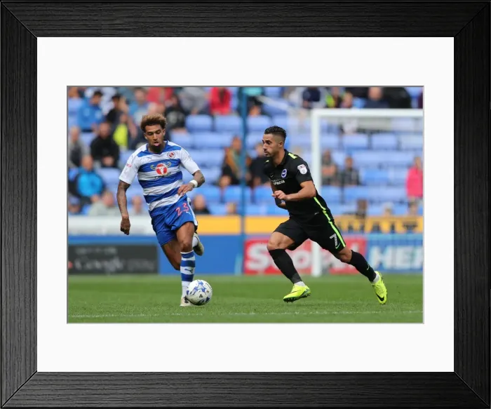 Framed Print : Brighton and Hove Albion vs. Reading: Sky Bet Championship Showdown at Madejski Stadium (2016.08.20)