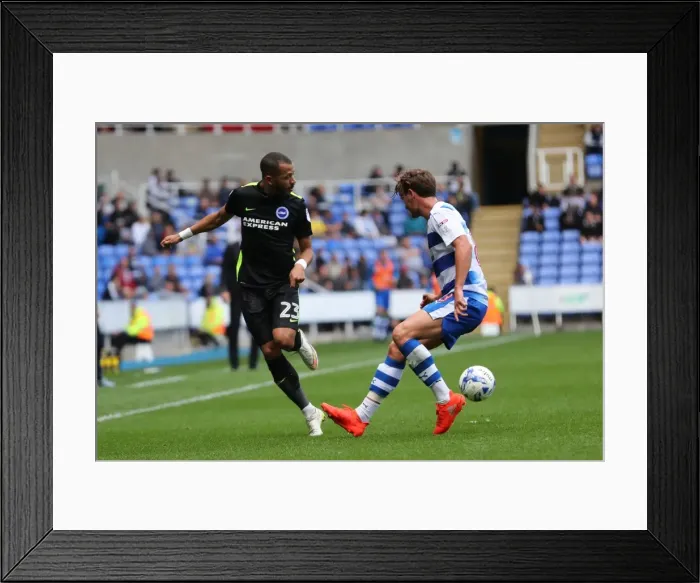 Framed Print : Brighton and Hove Albion vs. Reading: Sky Bet Championship Showdown at Madejski Stadium (August 20, 2016)