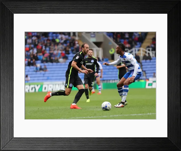 Framed Print : Brighton and Hove Albion vs. Reading: Sky Bet Championship Showdown at Madejski Stadium (August 20, 2016)