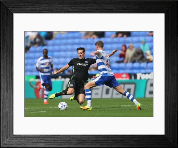 Framed Print : Brighton and Hove Albion vs. Reading: Sky Bet Championship Showdown at Madejski Stadium (August 20, 2016)