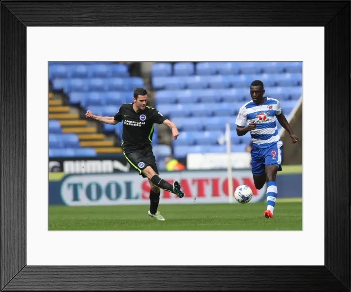 Framed Print : Brighton and Hove Albion vs. Reading: Sky Bet Championship Showdown at Madejski Stadium (2016-08-20)