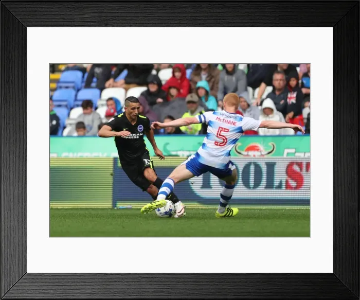 Framed Print : Brighton and Hove Albion vs. Reading: Sky Bet Championship Showdown at Madejski Stadium (2016.08.20)