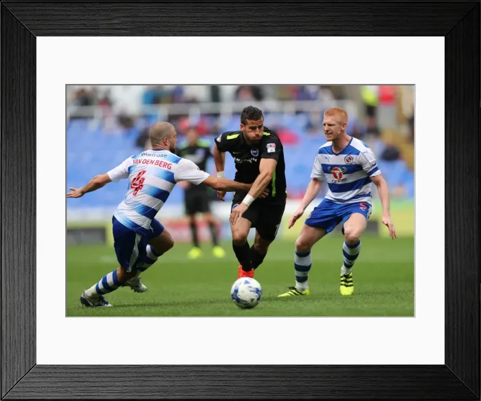 Framed Print : Brighton and Hove Albion vs. Reading: Sky Bet Championship Showdown at Madejski Stadium (2016.08.20)