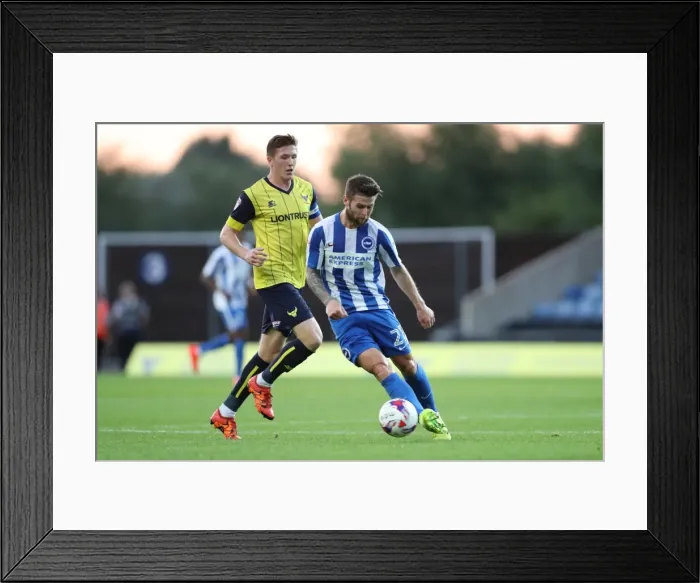 Framed Print : Brighton and Hove Albion Face Off Against Oxford United in EFL Cup Showdown (23AUG16) Framed Print : Brighton and Hove Albion Face Off Against Oxford United in EFL Cup Showdown (23AUG16)