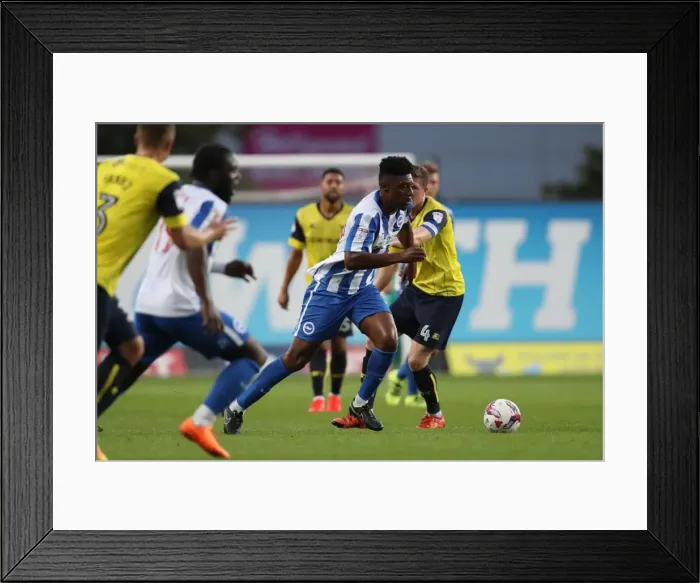Framed Print : Brighton and Hove Albion vs. Oxford United: EFL Cup Battle at Kassam Stadium (23 / 08 / 2016) Framed Print : Brighton and Hove Albion vs. Oxford United: EFL Cup Battle at Kassam Stadium (23 / 08 / 2016)