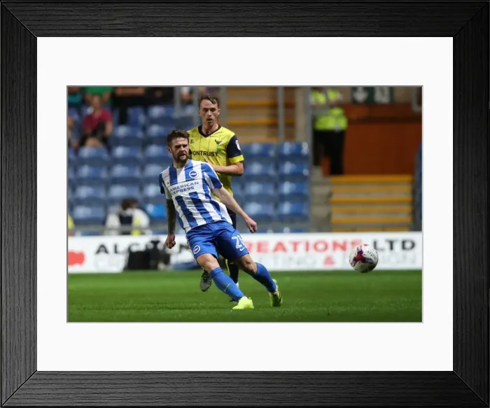 Framed Print : Brighton and Hove Albion vs. Oxford United: 2016 EFL Cup Clash at Kassam Stadium Framed Print : Brighton and Hove Albion vs. Oxford United: 2016 EFL Cup Clash at Kassam Stadium