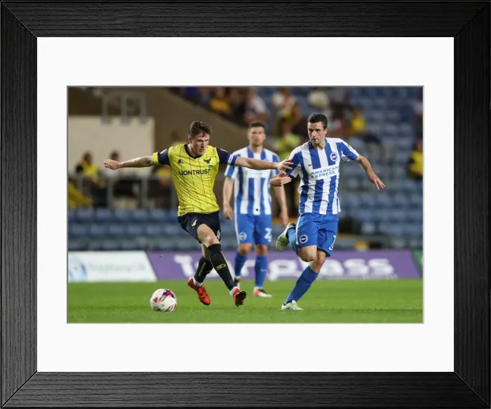 Framed Print : Brighton and Hove Albion vs. Oxford United: EFL Cup Battle at Kassam Stadium (23 / 08 / 2016) Framed Print : Brighton and Hove Albion vs. Oxford United: EFL Cup Battle at Kassam Stadium (23 / 08 / 2016)