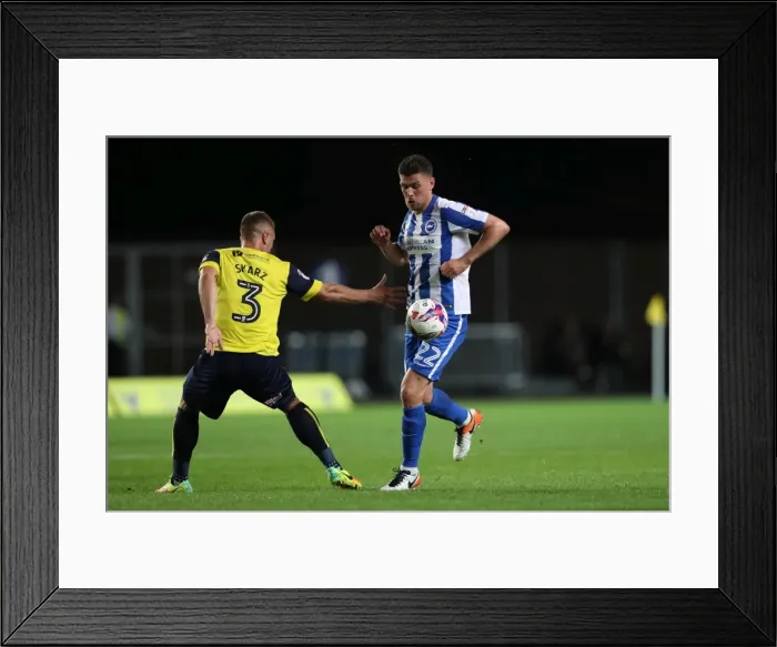 Framed Print : Brighton and Hove Albion vs Oxford United: EFL Cup Battle at Kassam Stadium (23 / 08 / 2016) Framed Print : Brighton and Hove Albion vs Oxford United: EFL Cup Battle at Kassam Stadium (23 / 08 / 2016)