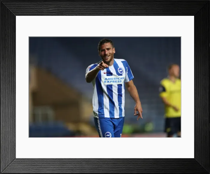 Framed Print : Brighton and Hove Albion vs. Oxford United: EFL Cup Battle at Kassam Stadium (23 / 08 / 2016)