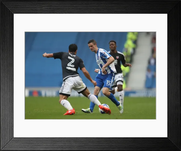 Framed Print : Championship Showdown: Brighton and Hove Albion vs. Brentford at American Express Community Stadium (10SEP16) Framed Print : Championship Showdown: Brighton and Hove Albion vs. Brentford at American Express Community Stadium (10SEP16)