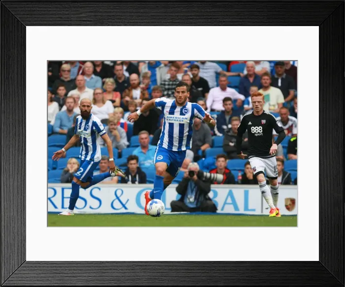 Framed Print : Brighton & Hove Albion's Tomer Hemed in Action Against Brentford in EFL Championship Clash (10SEP16) Framed Print : Brighton & Hove Albion's Tomer Hemed in Action Against Brentford in EFL Championship Clash (10SEP16)