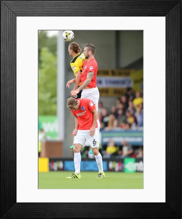 Framed Print : Championship Showdown: Burton Albion vs. Brighton and Hove Albion at Pirelli Stadium (17SEP16)