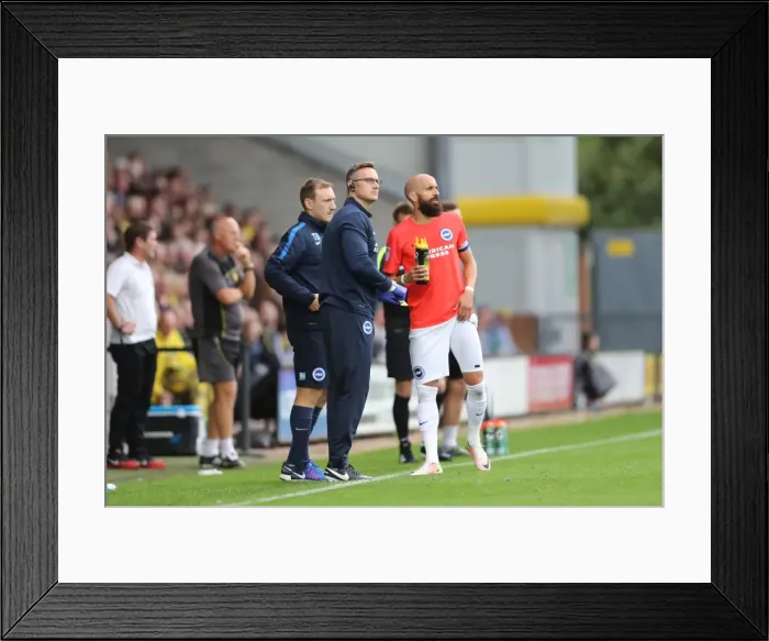 Framed Print : Championship Showdown: Burton Albion vs. Brighton and Hove Albion at Pirelli Stadium (17SEP16) Framed Print : Championship Showdown: Burton Albion vs. Brighton and Hove Albion at Pirelli Stadium (17SEP16)