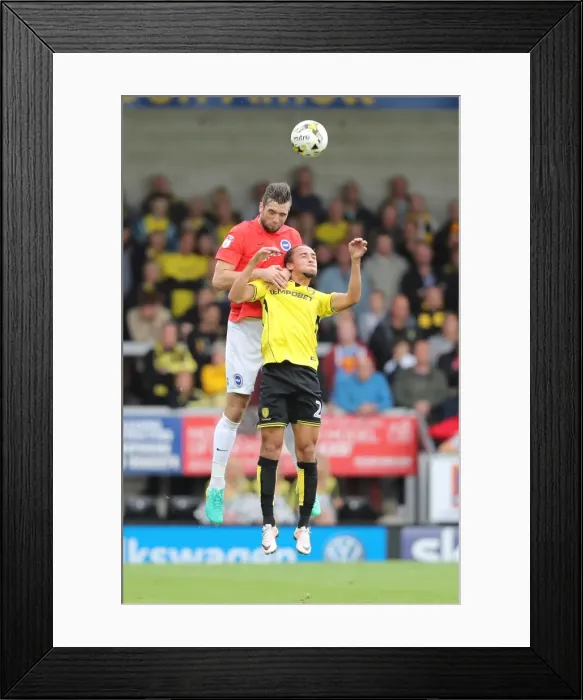 Framed Print : Championship Showdown: Burton Albion vs. Brighton and Hove Albion at Pirelli Stadium (17SEP16) Framed Print : Championship Showdown: Burton Albion vs. Brighton and Hove Albion at Pirelli Stadium (17SEP16)