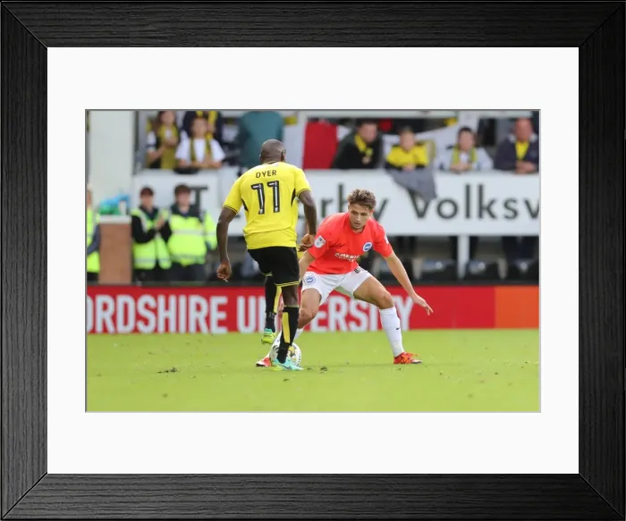 Framed Print : Championship Showdown: Burton Albion vs. Brighton and Hove Albion at Pirelli Stadium (17SEP16) Framed Print : Championship Showdown: Burton Albion vs. Brighton and Hove Albion at Pirelli Stadium (17SEP16)