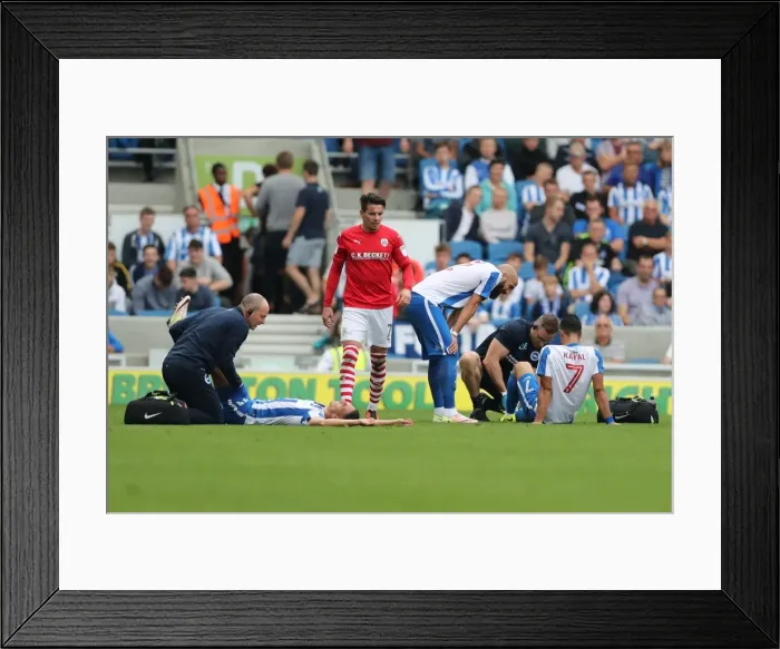 Framed Print : Intense Championship Showdown: Brighton and Hove Albion vs Barnsley (24SEP16) Framed Print : Intense Championship Showdown: Brighton and Hove Albion vs Barnsley (24SEP16)