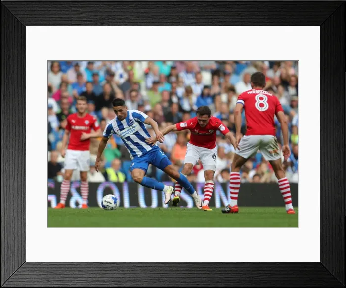 Framed Print : Intense Championship Showdown: Brighton and Hove Albion vs Barnsley (24SEP16) Framed Print : Intense Championship Showdown: Brighton and Hove Albion vs Barnsley (24SEP16)