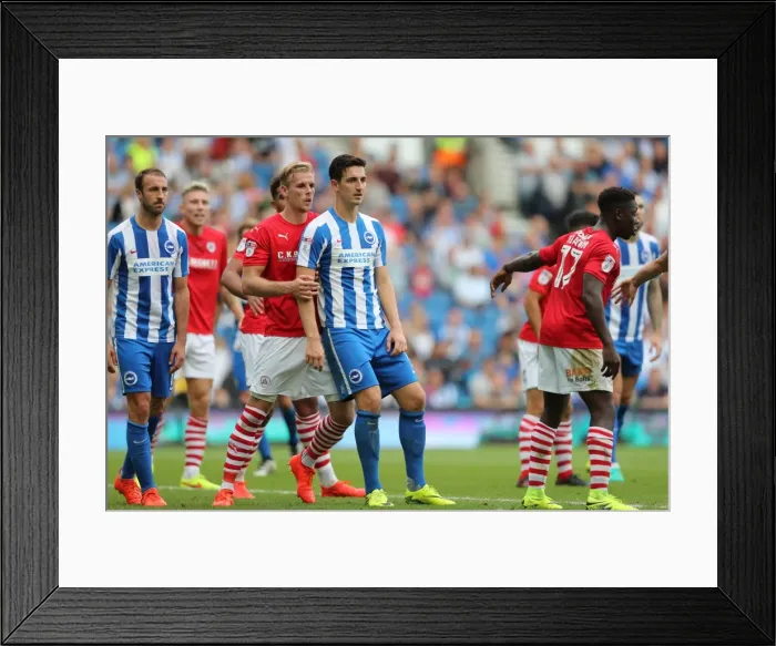 Framed Print : Intense Championship Showdown: Brighton and Hove Albion vs Barnsley (September 24, 2016) Framed Print : Intense Championship Showdown: Brighton and Hove Albion vs Barnsley (September 24, 2016)